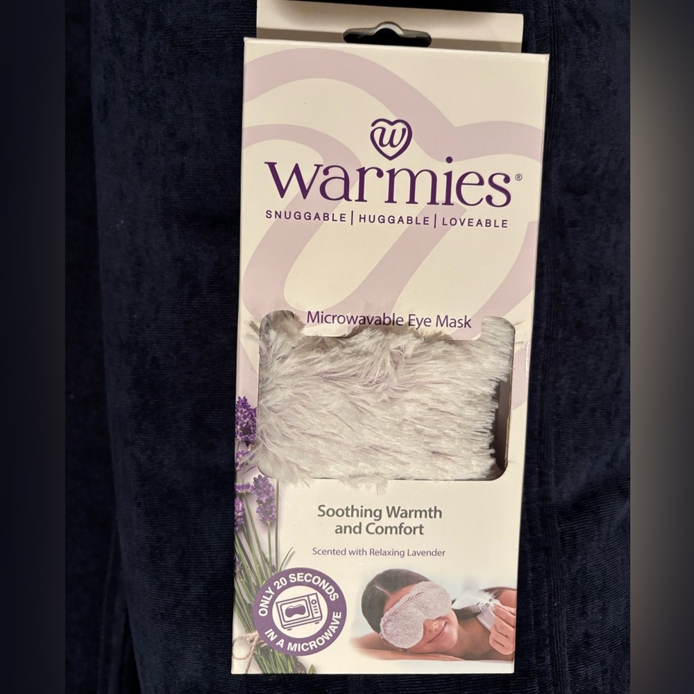 NWT Warmies microwavable, relaxing eye mask